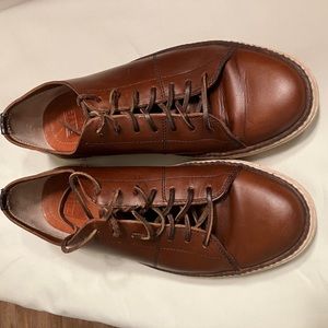 FRYE Men’s Lace Up Casual Fashion Sneakers Brown Leather